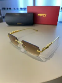 Cartier Jaguar Gold Tone Rimless – Image 4