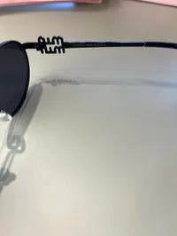 Miu Miu Full Black Metal Sunglasses  – Image 5