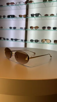 Fendi First Crystal F40 Light Brown Sunglasses – Image 5