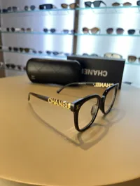 Chanel Square Clear & Gold CC Sunglasses – Image 3