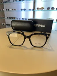 Chanel Square Clear & Gold CC Sunglasses – Image 2