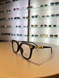 Chanel Square Clear & Gold CC Sunglasses – Image 5