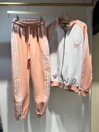 Adidas - Two pieces suit - peach pink & white – Image 1