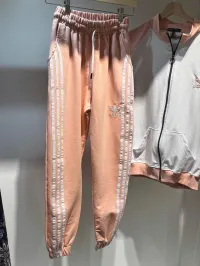 Adidas - Two pieces suit - peach pink & white – Image 7