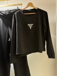 Prada Two-Piece Cotton set - Black – Image 4