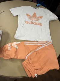 Adidas Trefoil T-shirt and Pants Set. – Image 1