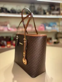 Michael Kors Quinn Large Tote Bag (Brown/Tan) – Image 3