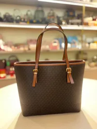 Michael Kors Quinn Large Tote Bag (Brown/Tan) – Image 5