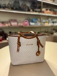 Michael Kors Quinn Large Tote Bag (White) – Image 4