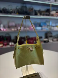 Chanel 25 Small Yellow Drawstring Bag – Image 2