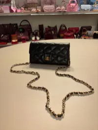 Chanel - Classic wallet on chain (Black) – Image 3