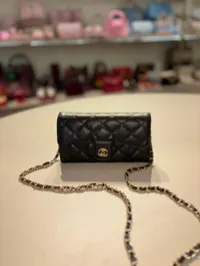 Chanel - Classic wallet on chain (Black) – Image 2
