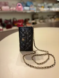 Chanel - Classic wallet on chain (Black) – Image 6