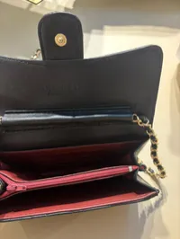 Chanel - Classic wallet on chain (Black) – Image 8