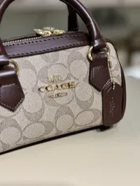 Coach - Speedy Mini Size Beige & Brown – Image 4