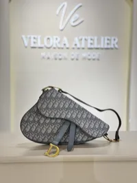 Dior Saddle Fabric Gray – Image 1