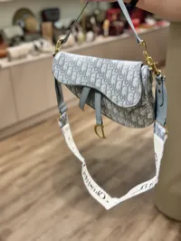Dior Saddle Fabric Gray – Image 6