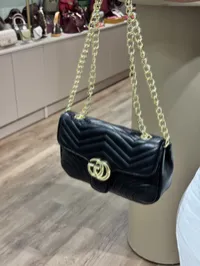 Gucci Marmont Shoulder Bag Black – Image 6