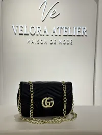 Gucci Marmont Shoulder Bag Black – Image 1