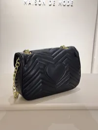Gucci Marmont Shoulder Bag Black – Image 2