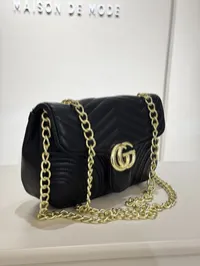 Gucci Marmont Shoulder Bag Black – Image 3