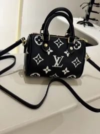 Louis Vuitton Nano Speedy Mini Black & White – Image 2