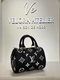 Louis Vuitton Nano Speedy Mini Black & White – Image 1