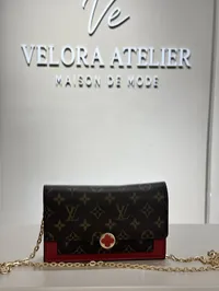 Louis Vuitton Monogram Flore Chain Wallet  – Image 1