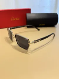 Cartier Unisex Sunglasses Silver – Image 2