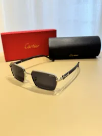 Cartier Unisex Sunglasses Silver – Image 1