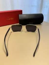 Cartier Unisex Sunglasses Silver – Image 4
