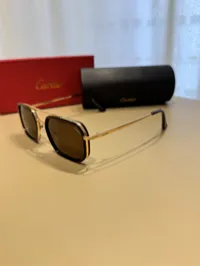Cartier Unisex Brown & Gold Frame – Image 3