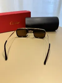 Cartier Unisex Brown & Gold Frame – Image 4