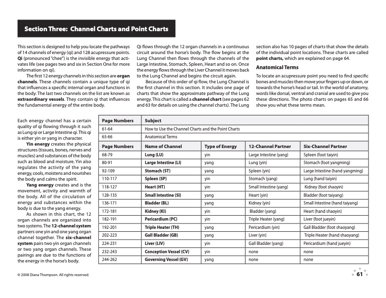 Acupressure Point Charts for Horses book + 6-Page Laminated Chart – Image 11