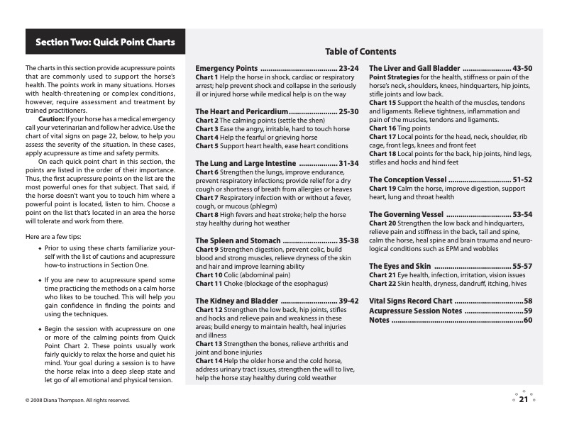 Acupressure Point Charts for Horses book + 6-Page Laminated Chart – Image 10