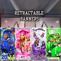 Ultimate Graduation Retractable Banner Bundle, Custom Editable Canva Templates🎓 – Image 1