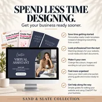 Virtual Assistant Website Template & Business Starter Kit — Sand & Slate Collection – Image 5