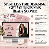 Virtual Assistant Website Template & Business Starter Kit — Blush Noir Collection – Image 6