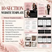 Virtual Assistant Website Template & Business Starter Kit — Blush Noir Collection – Image 3