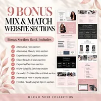 Virtual Assistant Website Template & Business Starter Kit — Blush Noir Collection – Image 4