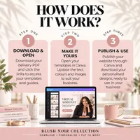 Virtual Assistant Website Template & Business Starter Kit — Blush Noir Collection – Image 10