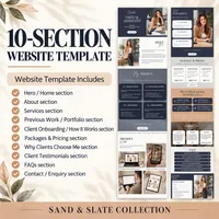 Virtual Assistant Website Template & Business Starter Kit — Sand & Slate Collection – Image 3