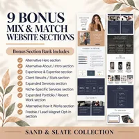 Virtual Assistant Website Template & Business Starter Kit — Sand & Slate Collection – Image 4