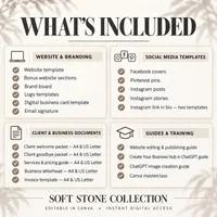 Virtual Assistant Website Template & Business Starter Kit — Soft Stone Collection – Image 2