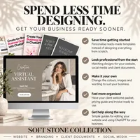 Virtual Assistant Website Template & Business Starter Kit — Soft Stone Collection – Image 3