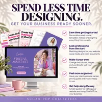 Virtual Assistant Website Template & Business Starter Kit — Sugar Pop Collection – Image 5