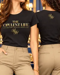 The Heritage House Archival Tee – The Opulent Life, 2XL, Black