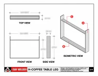 H-Coffee Table Leg – Image 2