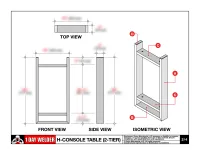 H-Console Table (2-Tier) – Image 2
