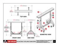 Adjustable Welding Sawhorse – Image 2